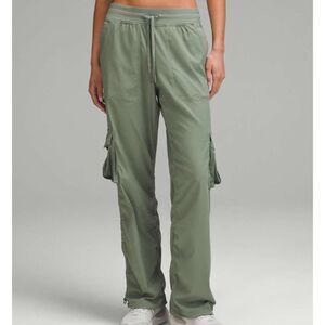 Lululemon Dance Studio Relaxed-Fit Mid-Rise Cargo Pant Grey Eucalyptus, Size XS